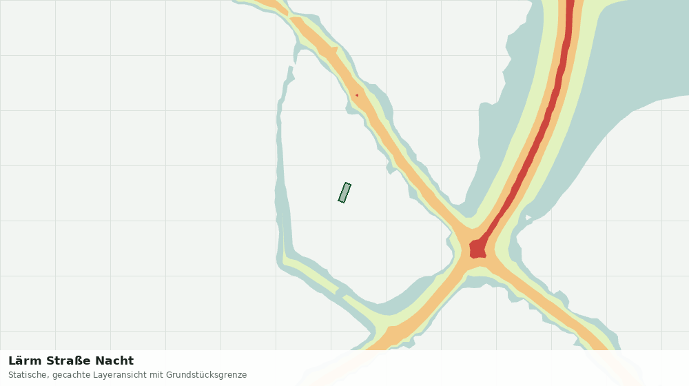 Statische Kartenansicht: Lärm Straße Nacht