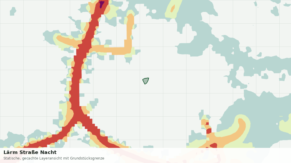 Statische Kartenansicht: Lärm Straße Nacht