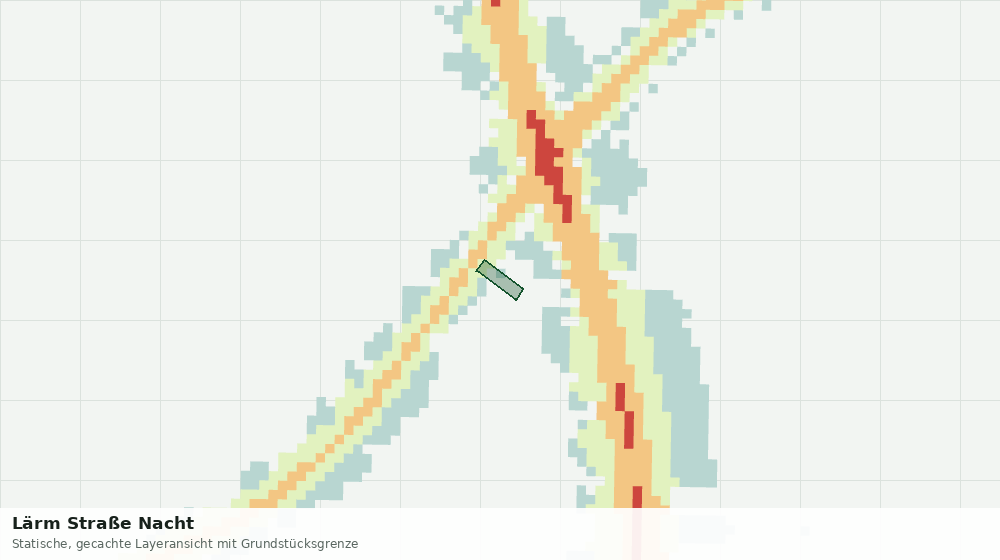 Statische Kartenansicht: Lärm Straße Nacht