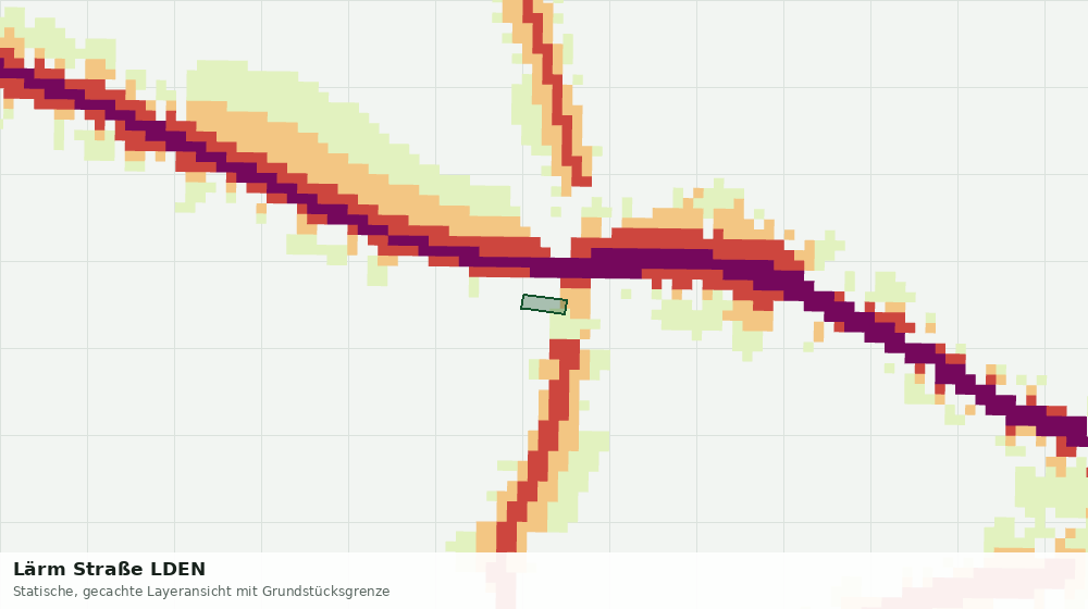 Statische Kartenansicht: Lärm Straße LDEN