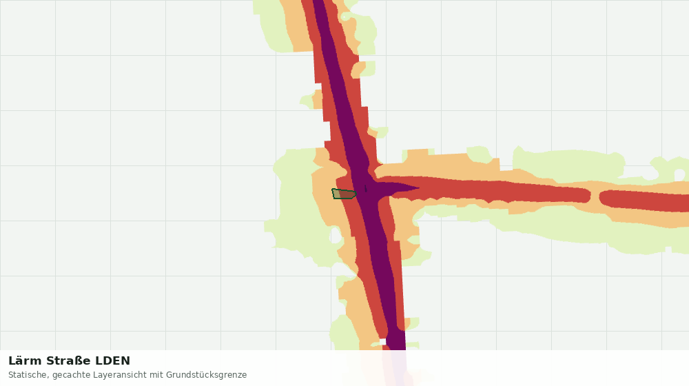 Statische Kartenansicht: Lärm Straße LDEN