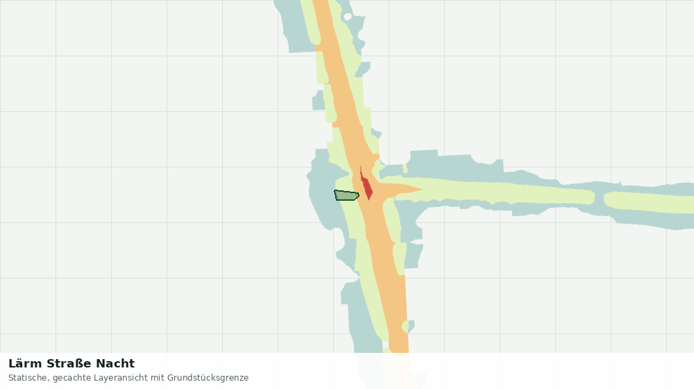 Statische Kartenansicht: Lärm Straße Nacht