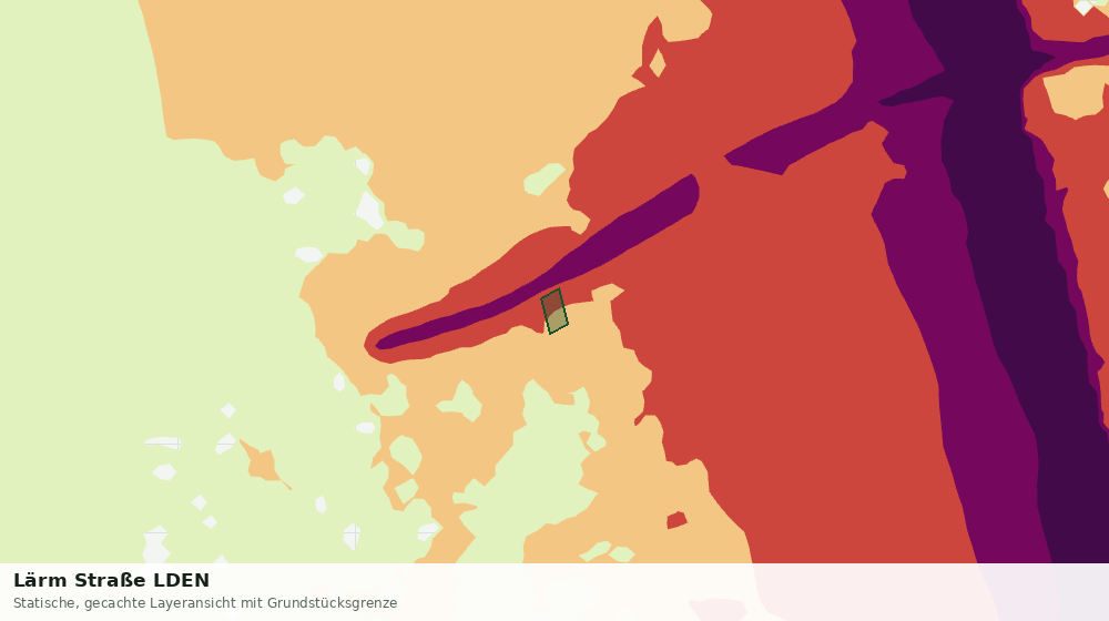 Statische Kartenansicht: Lärm Straße LDEN