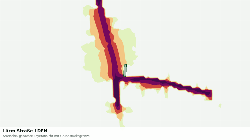 Statische Kartenansicht: Lärm Straße LDEN