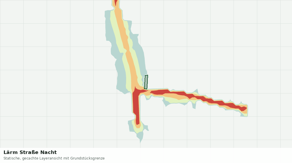 Statische Kartenansicht: Lärm Straße Nacht