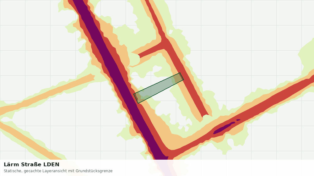 Statische Kartenansicht: Lärm Straße LDEN