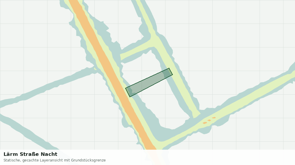 Statische Kartenansicht: Lärm Straße Nacht