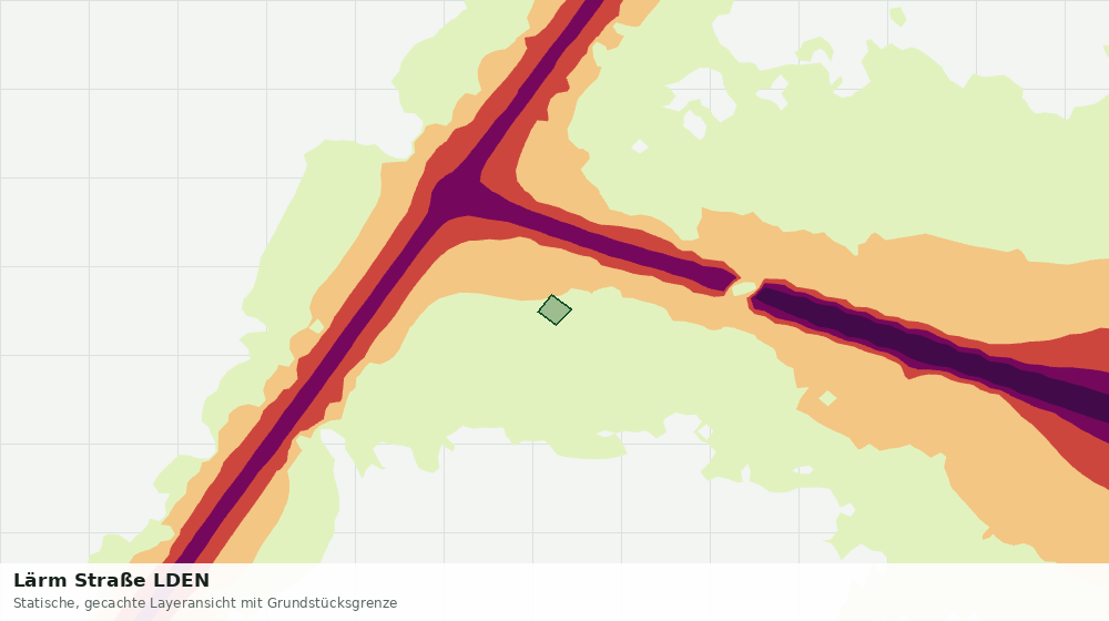 Statische Kartenansicht: Lärm Straße LDEN