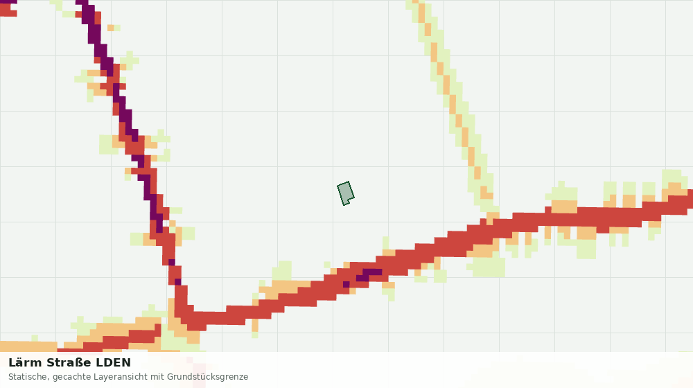Statische Kartenansicht: Lärm Straße LDEN