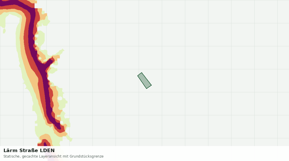 Statische Kartenansicht: Lärm Straße LDEN