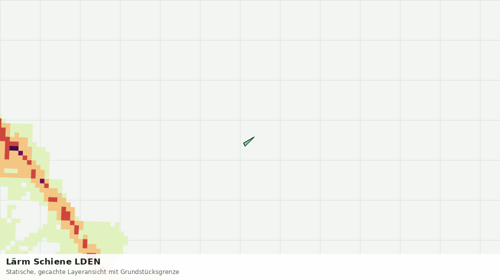 Statische Kartenansicht: Lärm Schiene LDEN
