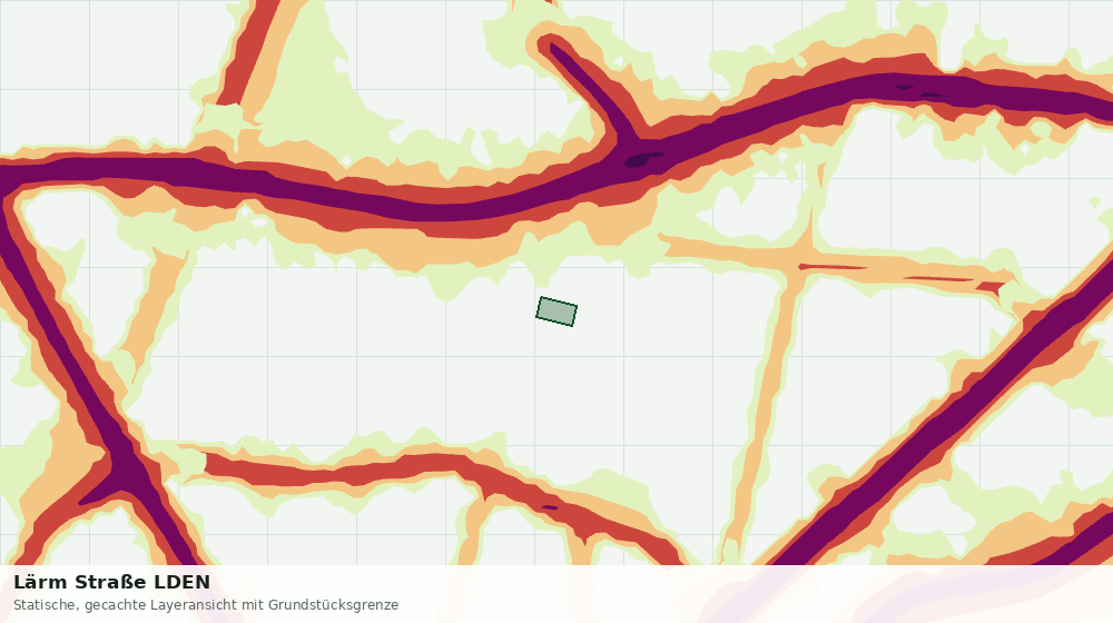 Statische Kartenansicht: Lärm Straße LDEN