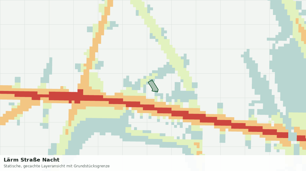 Statische Kartenansicht: Lärm Straße Nacht