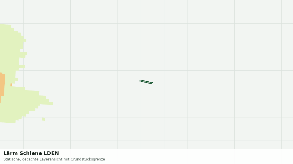 Statische Kartenansicht: Lärm Schiene LDEN