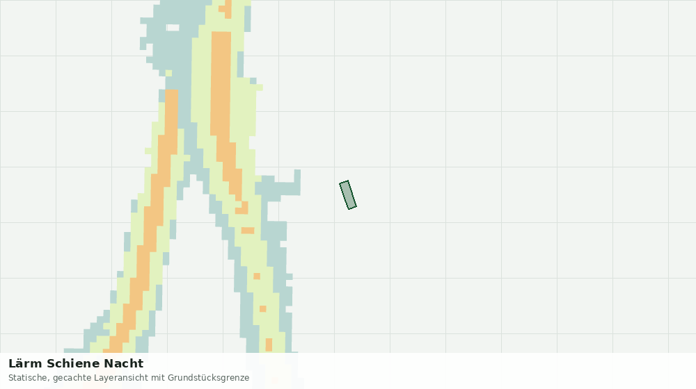 Statische Kartenansicht: Lärm Schiene Nacht