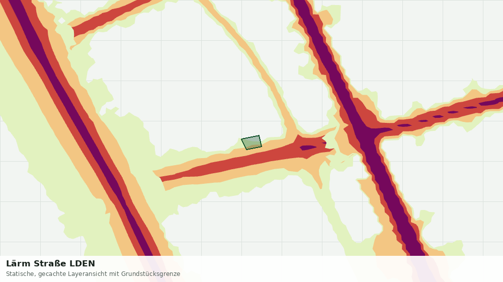 Statische Kartenansicht: Lärm Straße LDEN