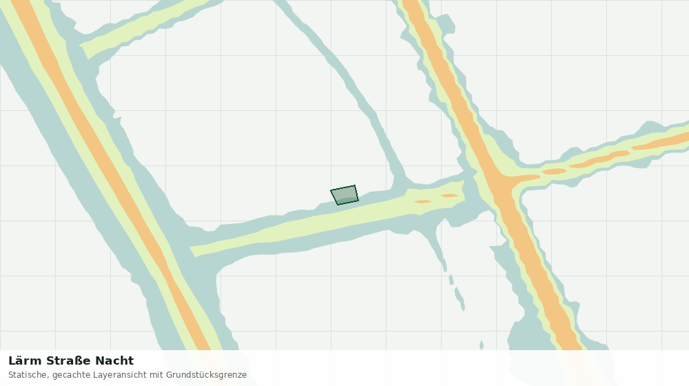 Statische Kartenansicht: Lärm Straße Nacht
