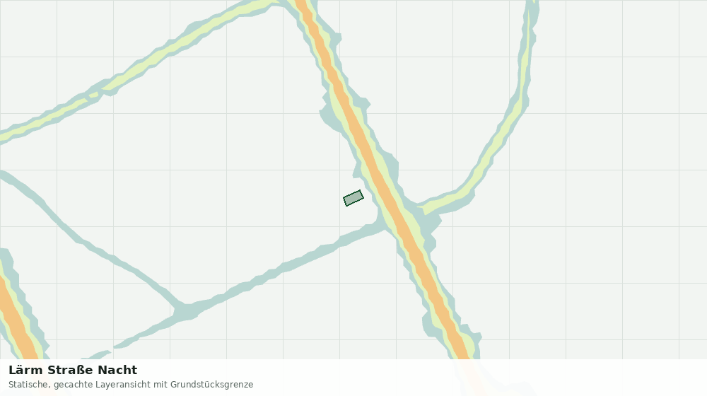 Statische Kartenansicht: Lärm Straße Nacht