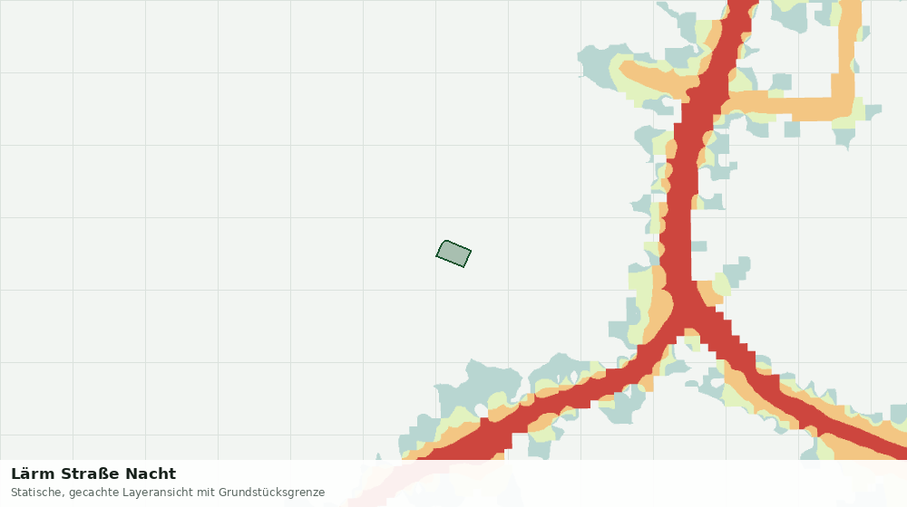 Statische Kartenansicht: Lärm Straße Nacht