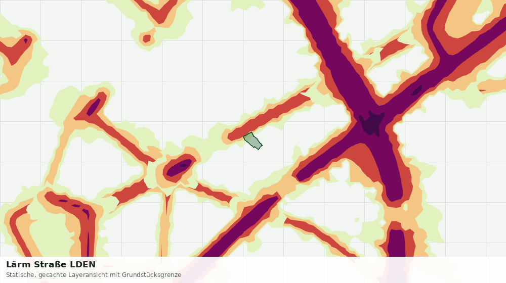 Statische Kartenansicht: Lärm Straße LDEN