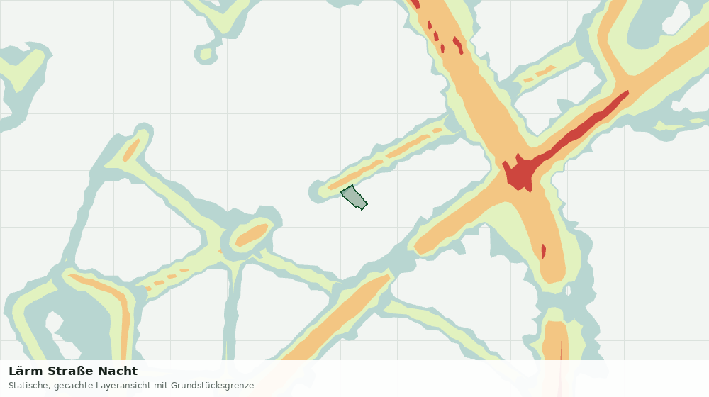 Statische Kartenansicht: Lärm Straße Nacht