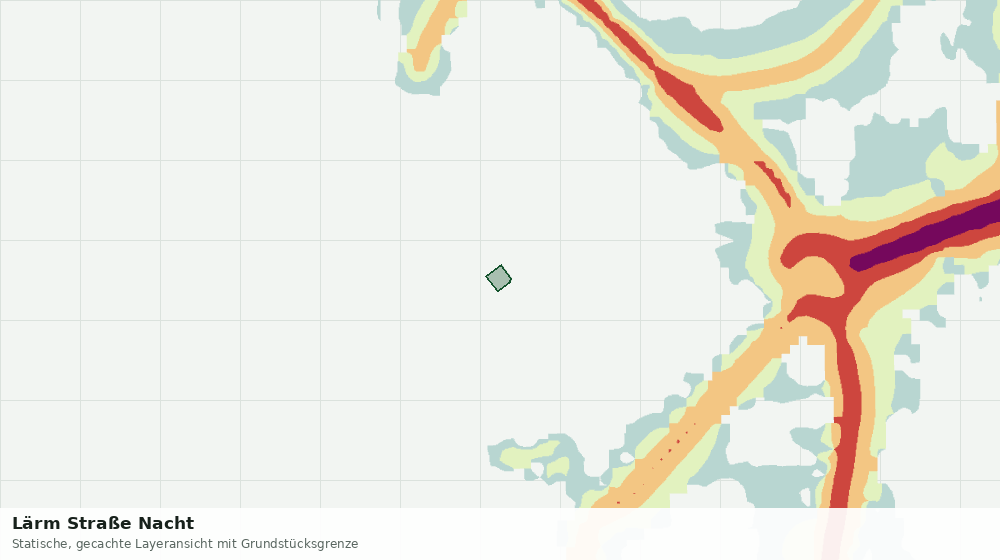 Statische Kartenansicht: Lärm Straße Nacht