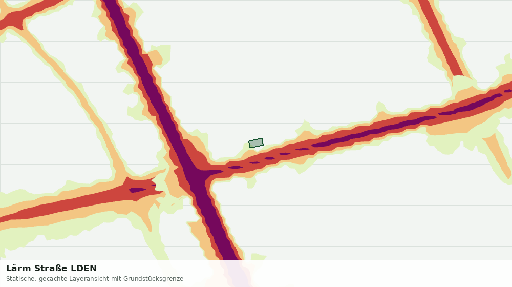 Statische Kartenansicht: Lärm Straße LDEN