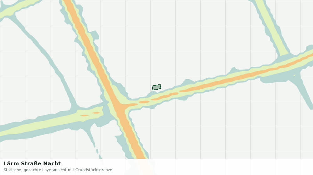 Statische Kartenansicht: Lärm Straße Nacht