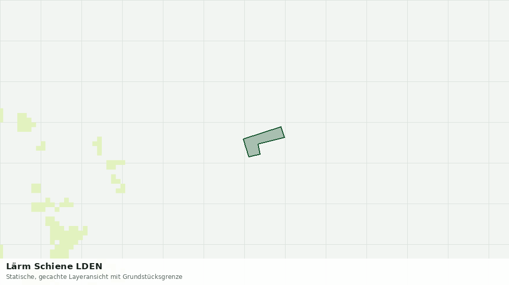 Statische Kartenansicht: Lärm Schiene LDEN