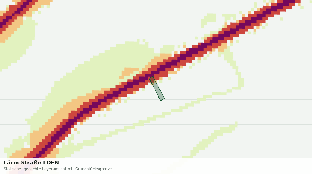 Statische Kartenansicht: Lärm Straße LDEN