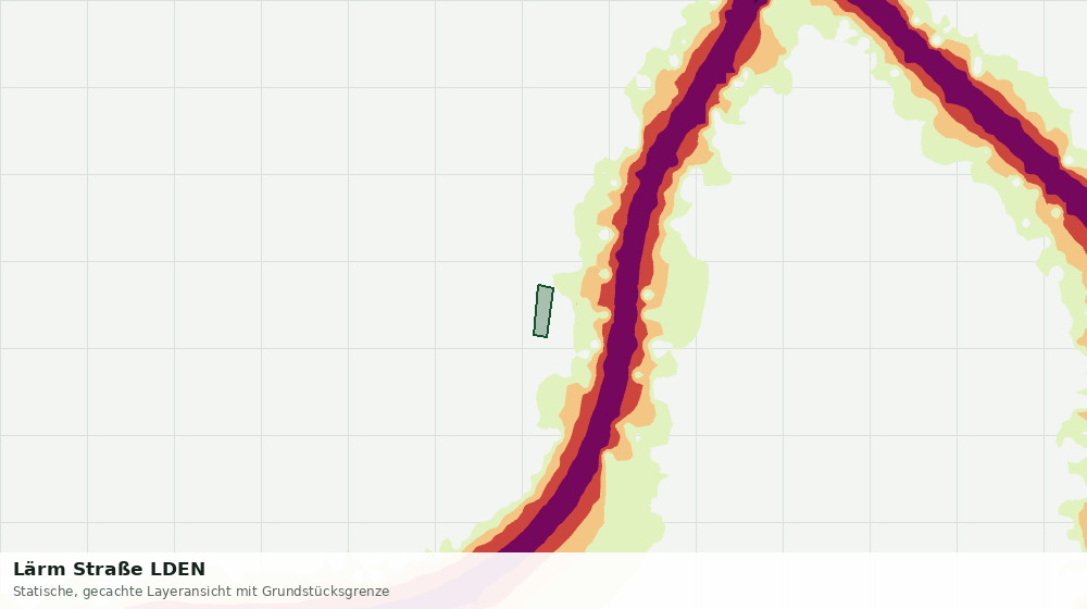 Statische Kartenansicht: Lärm Straße LDEN