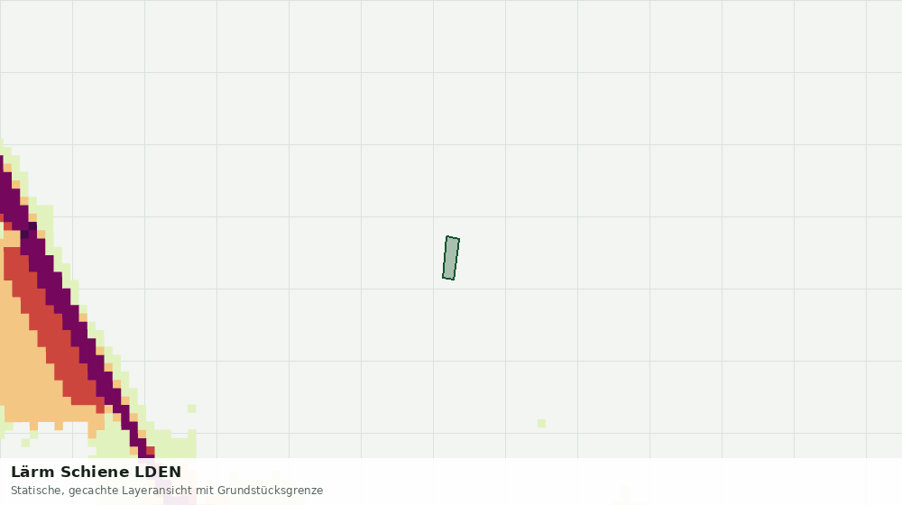 Statische Kartenansicht: Lärm Schiene LDEN