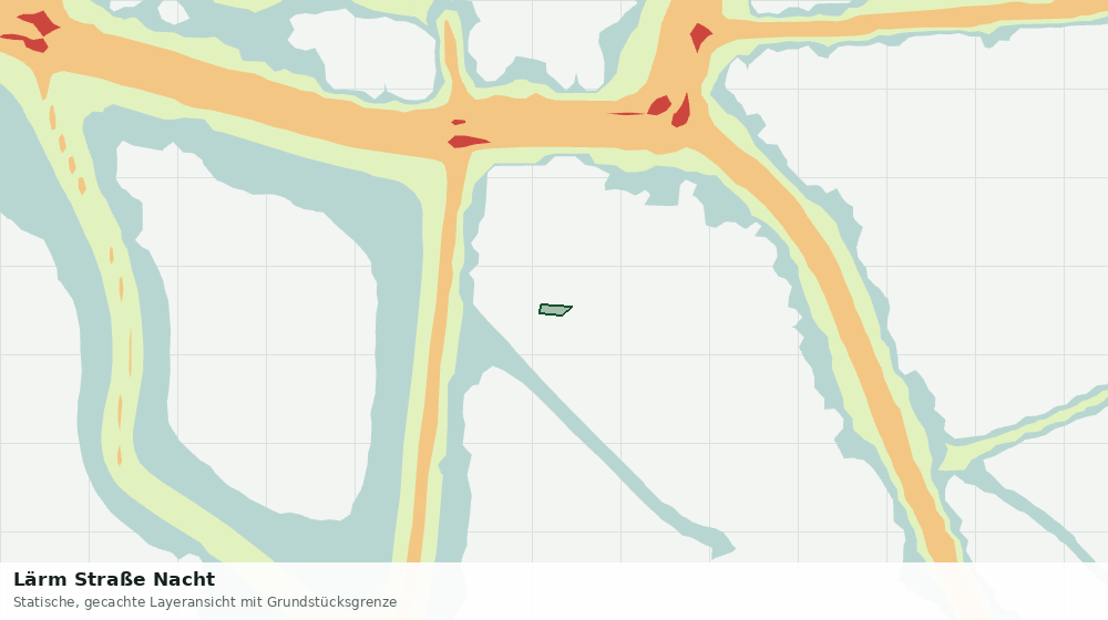 Statische Kartenansicht: Lärm Straße Nacht