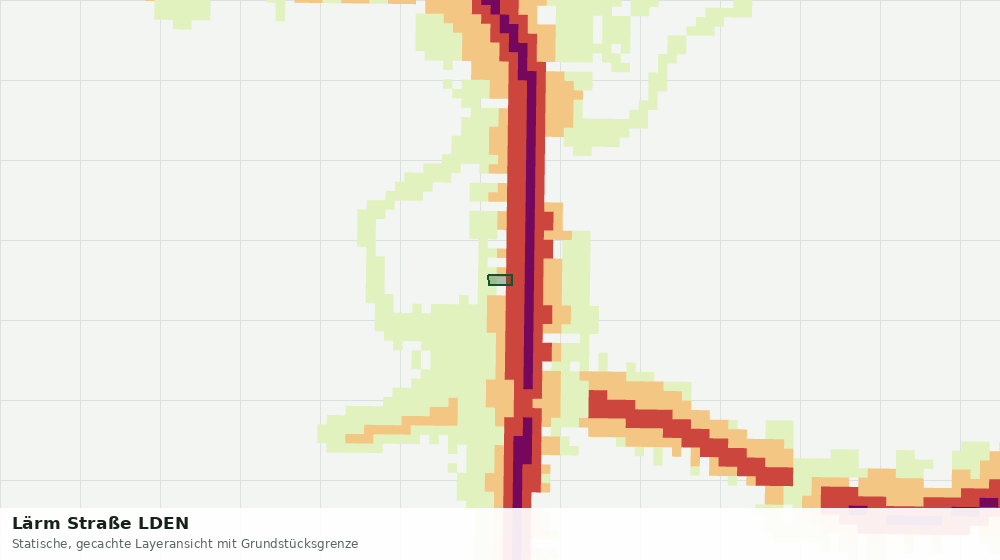 Statische Kartenansicht: Lärm Straße LDEN