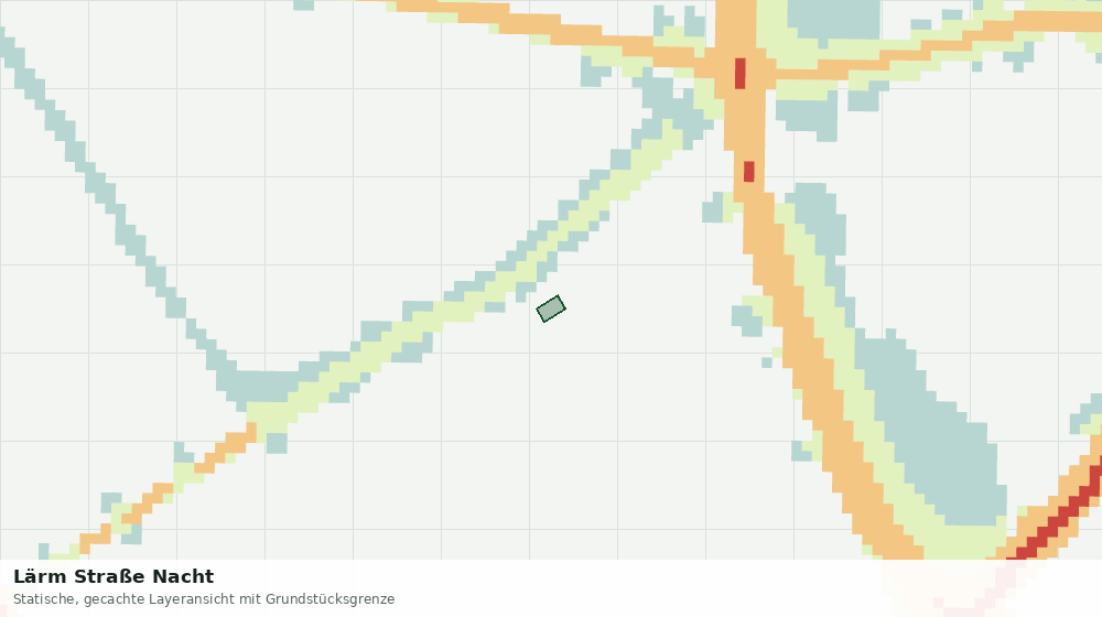 Statische Kartenansicht: Lärm Straße Nacht