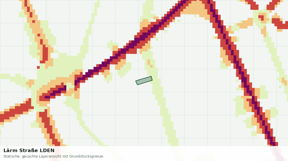 Statische Kartenansicht: Lärm Straße LDEN