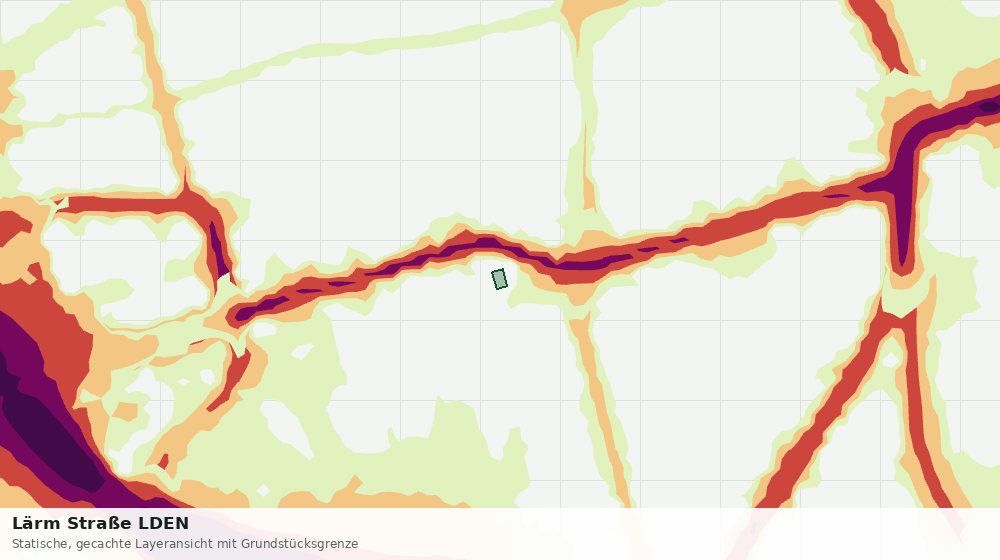 Statische Kartenansicht: Lärm Straße LDEN