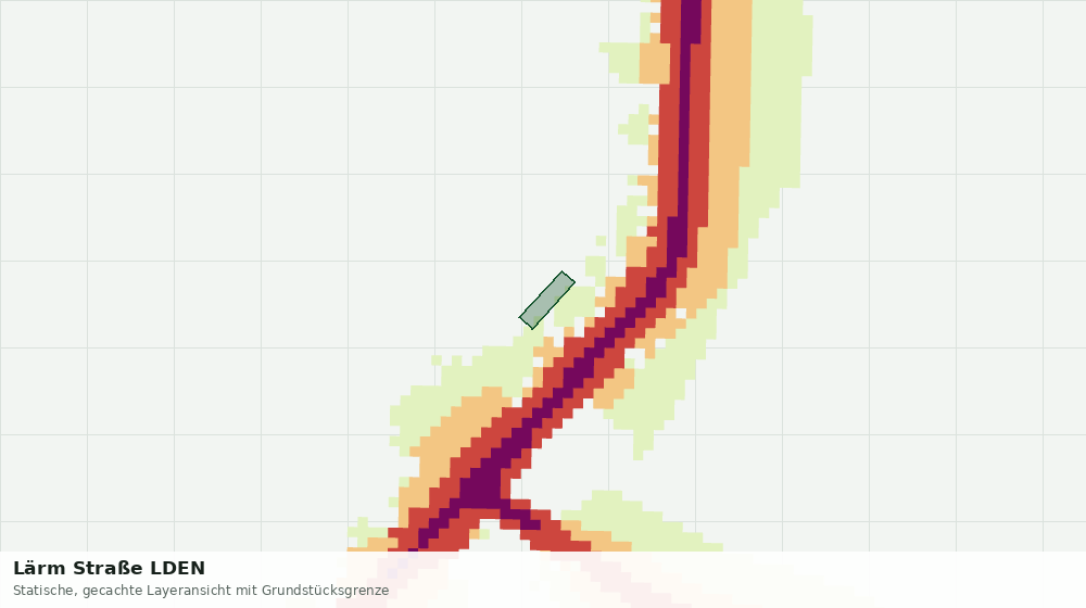 Statische Kartenansicht: Lärm Straße LDEN