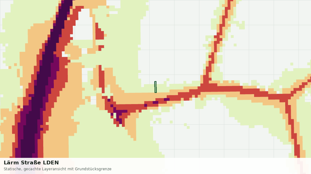 Statische Kartenansicht: Lärm Straße LDEN
