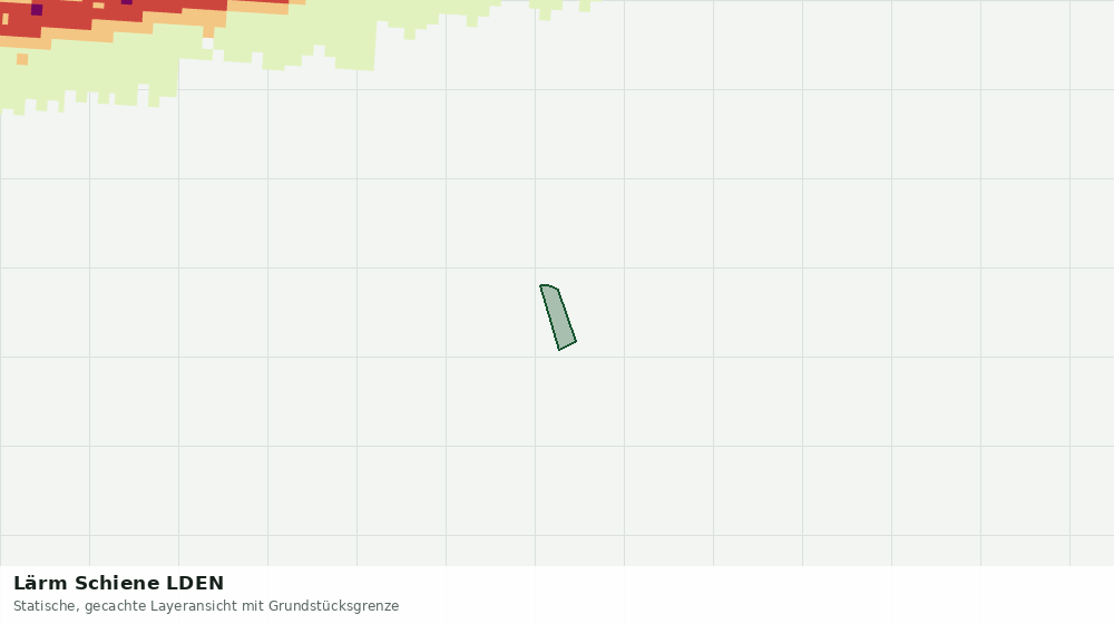 Statische Kartenansicht: Lärm Schiene LDEN