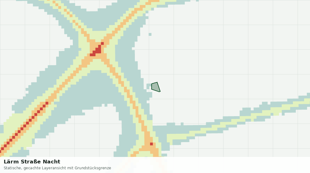 Statische Kartenansicht: Lärm Straße Nacht