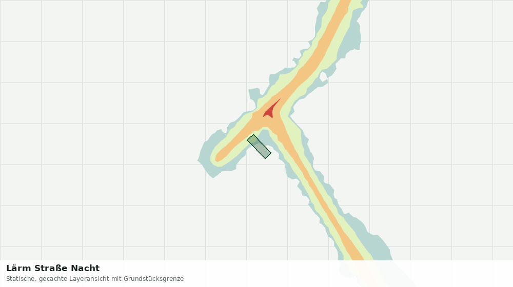 Statische Kartenansicht: Lärm Straße Nacht