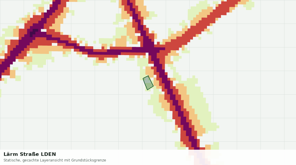 Statische Kartenansicht: Lärm Straße LDEN