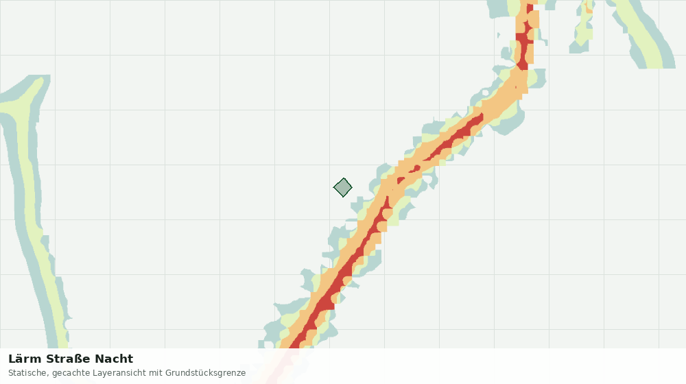 Statische Kartenansicht: Lärm Straße Nacht