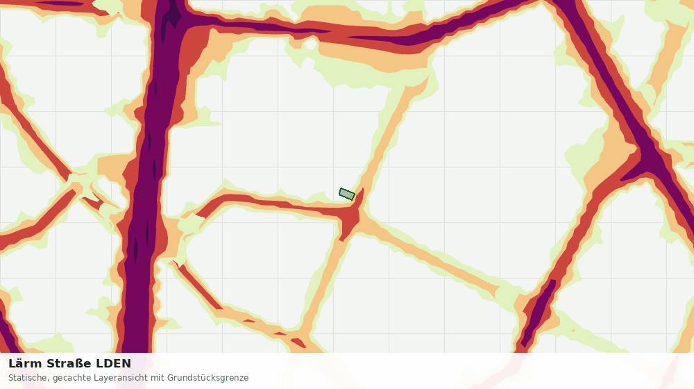 Statische Kartenansicht: Lärm Straße LDEN
