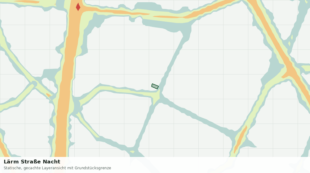 Statische Kartenansicht: Lärm Straße Nacht