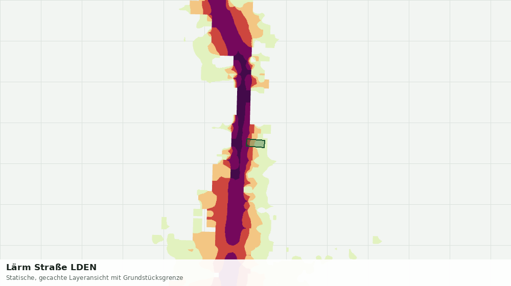 Statische Kartenansicht: Lärm Straße LDEN