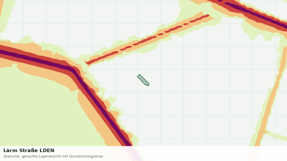 Statische Kartenansicht: Lärm Straße LDEN