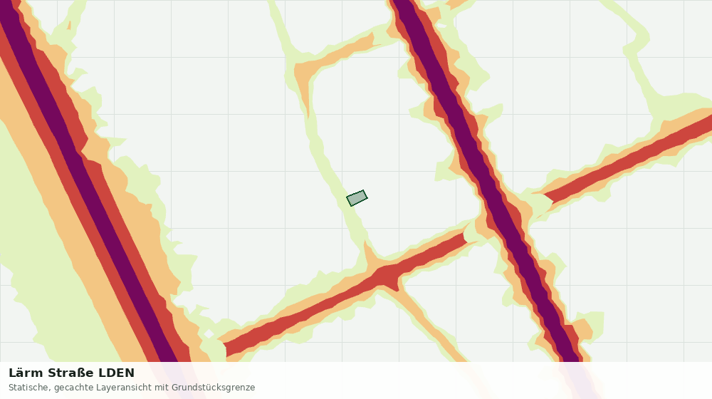 Statische Kartenansicht: Lärm Straße LDEN