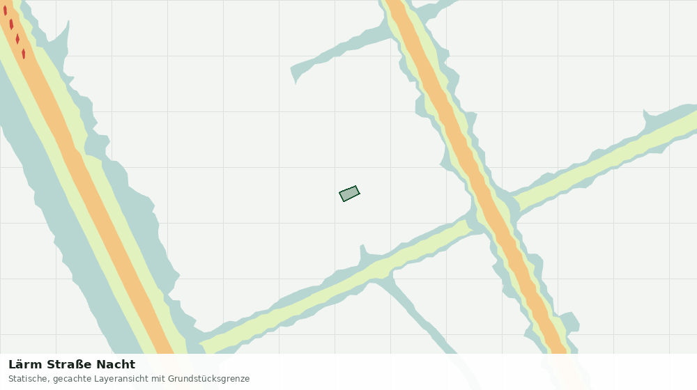 Statische Kartenansicht: Lärm Straße Nacht
